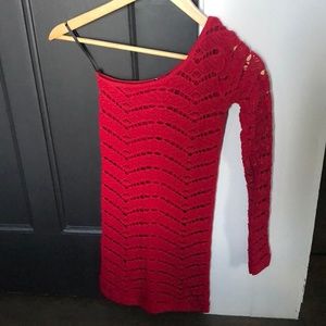 Bebe One Shoulder Bodycon Dress